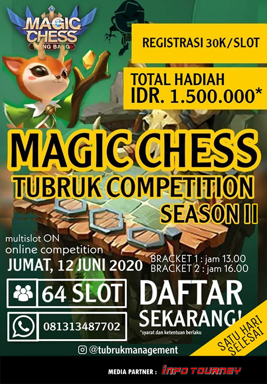turnamen magic chess magicchess juni 2020 tubruk competition season 2 poster