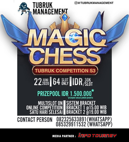 turnamen magic chess magicchess juni 2020 tubruk competition season 3 poster