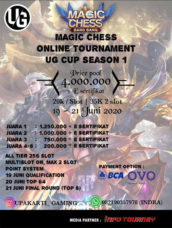 turnamen magic chess magicchess juni 2020 upakarti gaming season 1 poster