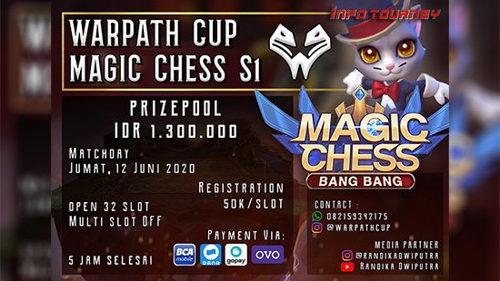 turnamen magic chess magicchess juni 2020 warpath cup season 1 logo