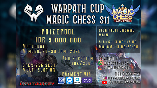turnamen magic chess magicchess juni 2020 warpath cup season 11 logo 1