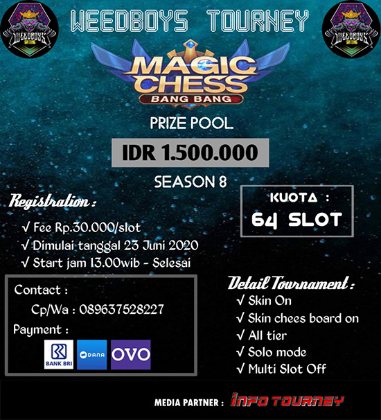 turnamen magic chess magicchess juni 2020 weedboys season 8 poster