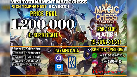 turnamen magic chess magicchess juni 2020 xion cup season 1 logo