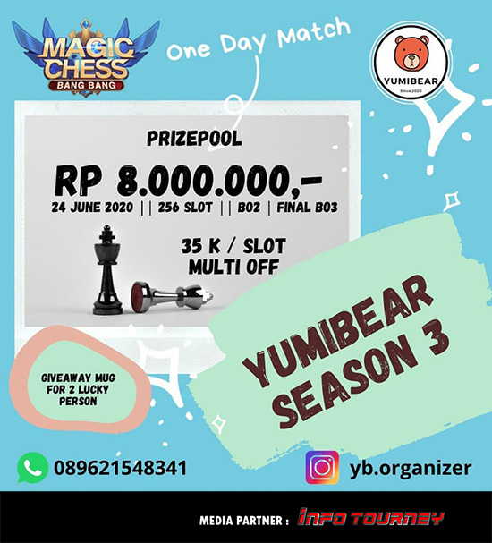 turnamen magic chess magicchess juni 2020 yb cup season 3 poster