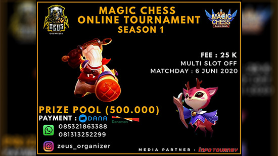 turnamen magic chess magicchess juni 2020 zeus organizer logo