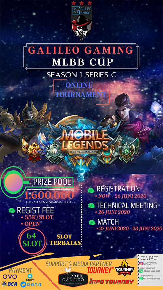 turnamen ml mlbb mole mobile legends juni 2020 galileo gaming season 1 series c poster 1