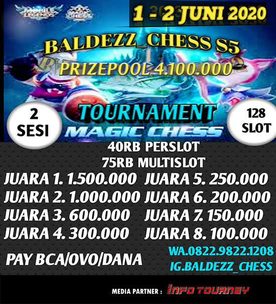 turnamen magic chess magicchess juni 2020 baldezz chess season 5 poster