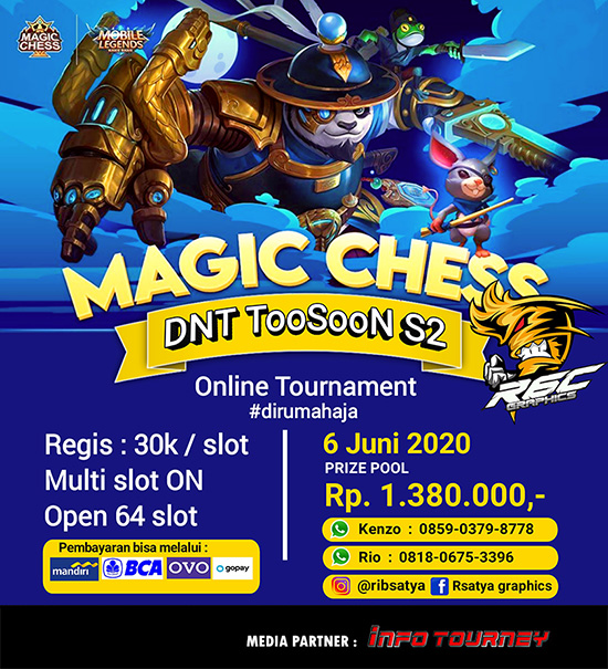 turnamen magic chess magicchess juni 2020 dnt toosoon season 2 poster