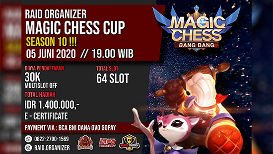 turnamen magic chess magicchess juni 2020 raid organizer season 10 logo