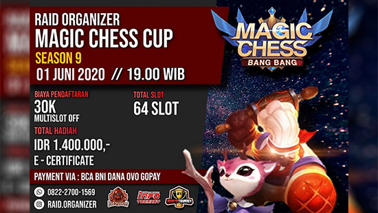 turnamen magic chess magicchess juni 2020 raid organizer season 9 logo
