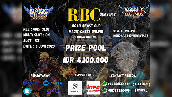 turnamen magic chess magicchess juni 2020 roar beast cup season 2 logo