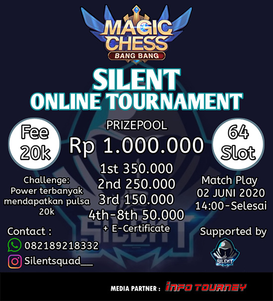 turnamen magic chess magicchess juni 2020 silent squad poster