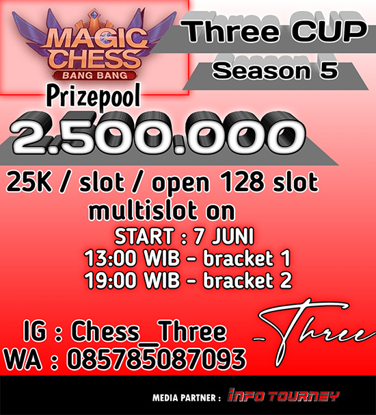 turnamen magic chess magicchess juni 2020 three cup season 5 poster