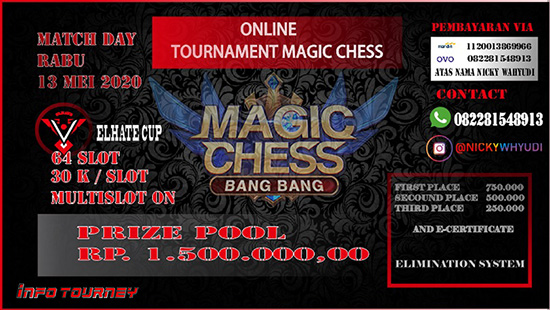 turnamen magic chess magicchess mei 2020 elhate cup logo