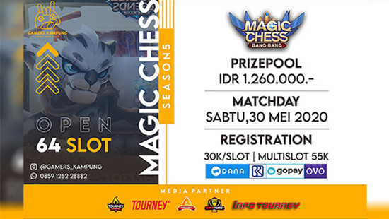 turnamen magic chess magicchess mei 2020 gamers kampung season 5 logo