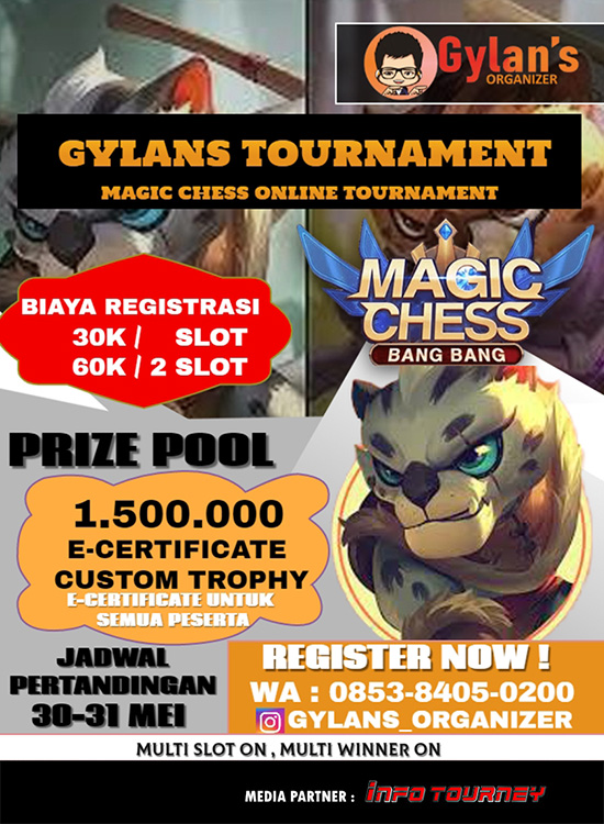 turnamen magic chess magicchess mei 2020 gylans organizer season 2 poster