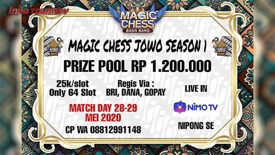 turnamen magic chess magicchess mei 2020 jowo season 1 logo