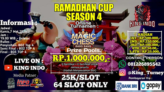 turnamen magic chess magicchess mei 2020 king indo ramadhan season 4 logo
