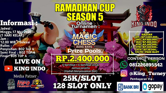 turnamen magic chess magicchess mei 2020 king indo ramadhan season 5 logo