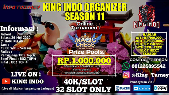 turnamen magic chess magicchess mei 2020 king indo season 11 logo