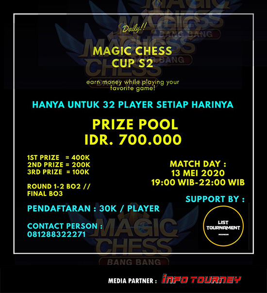 turnamen magic chess magicchess mei 2020 list cup season 2 poster