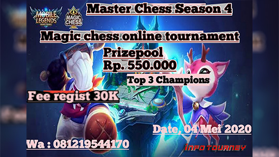 turnamen magic chess magicchess mei 2020 master chess season 4 logo