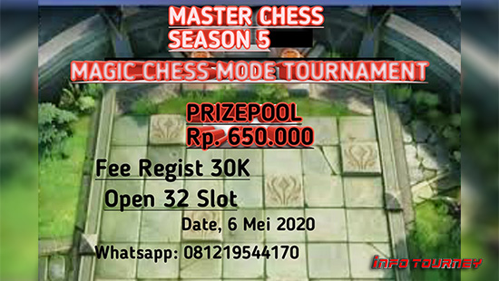 turnamen magic chess magicchess mei 2020 master chess season 5 logo