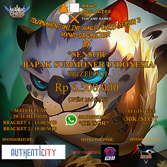 turnamen magic chess magicchess mei 2020 mxwd organizer season 3 poster