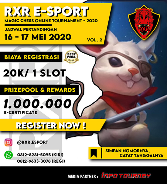 turnamen magic chess magicchess mei 2020 rxr esport season 2 poster 1