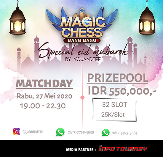 turnamen magic chess magicchess mei 2020 special eid mubarok by youandtee poster