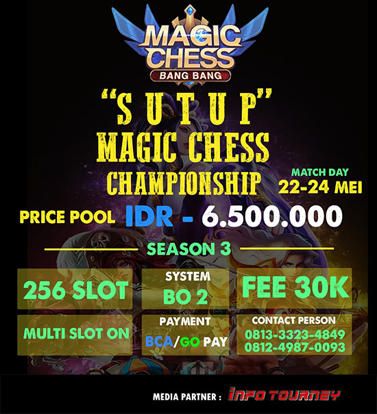 turnamen magic chess magicchess mei 2020 sutup championship season 3 poster
