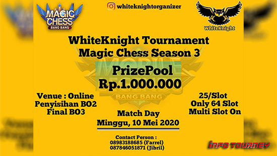 turnamen magic chess magicchess mei 2020 whiteknight season 3 logo