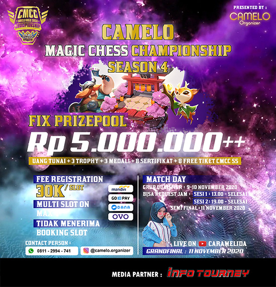 turnamen magic chess magicchess november 2020 camelo season 2 poster