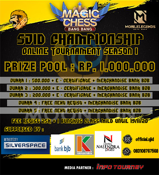 turnamen magic chess magicchess november 2020 sjid championship season 1 poster