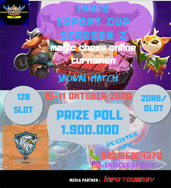 turnamen magic chess magicchess oktober 2020 indis e sport season 2 poster