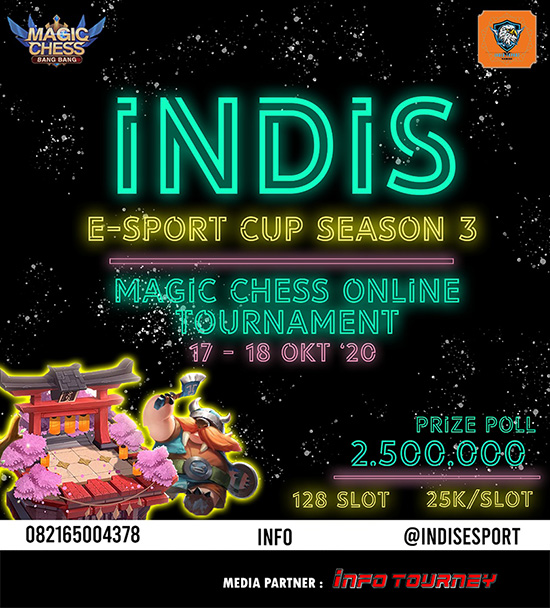 turnamen magic chess magicchess oktober 2020 indis e sport season 3 poster