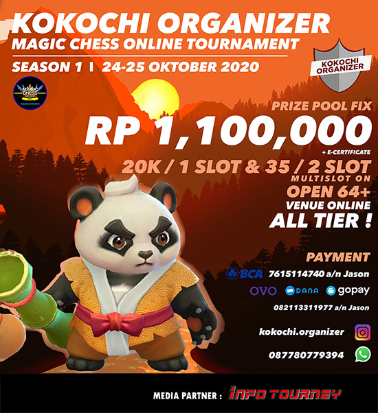 turnamen magic chess magicchess oktober 2020 kokochi organizer season 1 poster