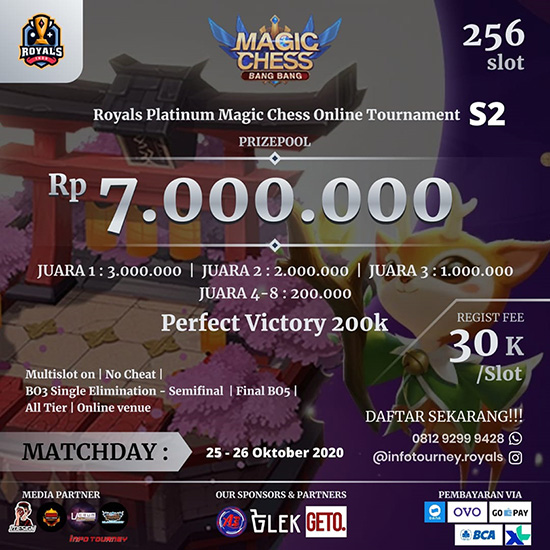 turnamen magic chess magicchess oktober 2020 royals indo platinum season 2 poster