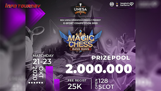 turnamen magic chess magicchess oktober 2020 unesa esports 2020 logo