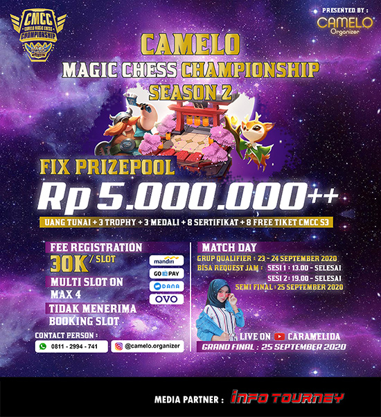 turnamen magic chess magicchess september 2020 camelo season 2 poster