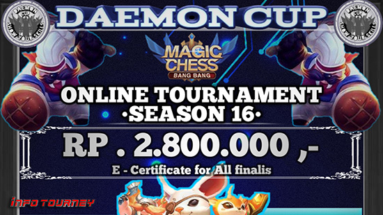 turnamen magic chess magicchess september 2020 daemon cup season 16 logo