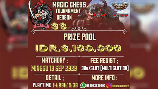 turnamen magic chess magicchess september 2020 daeng season 33 logo