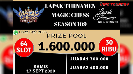 turnamen magic chess magicchess september 2020 lapak turnamen season 109 logo