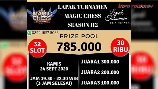 turnamen magic chess magicchess september 2020 lapak turnamen season 112 logo
