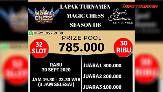 turnamen magic chess magicchess september 2020 lapak turnamen season 116 logo