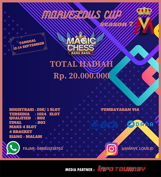 turnamen magic chess magicchess september 2020 marvelous cup season 7 poster