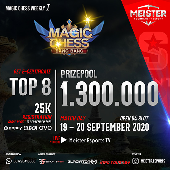 turnamen magic chess magicchess september 2020 meister division weekly 1 poster 1