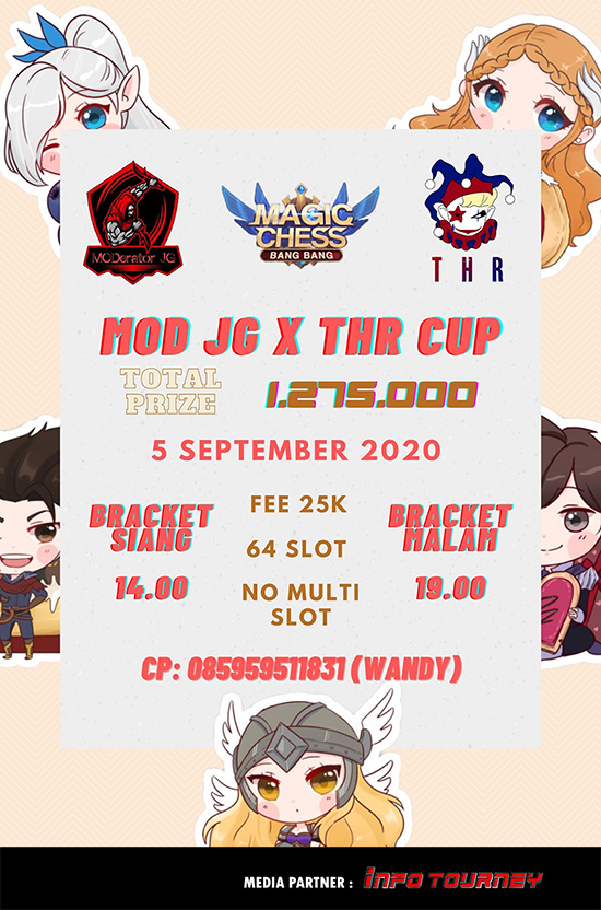 turnamen magic chess magicchess september 2020 mod jg x thr poster