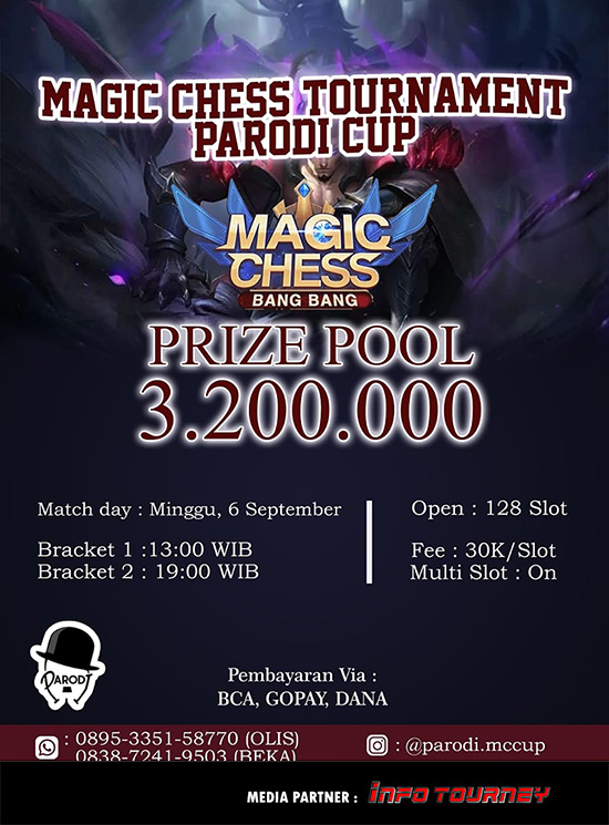 turnamen magic chess magicchess september 2020 parodi cup poster