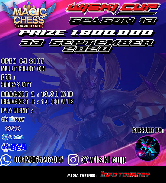 turnamen magic chess magicchess september 2020 wiski cup season 12 poster